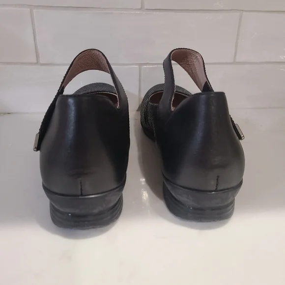 Dansko Audrey Mary Jane Black Leather Shoes Size 41 | 10.5 - 11 - Picture 7 of 16